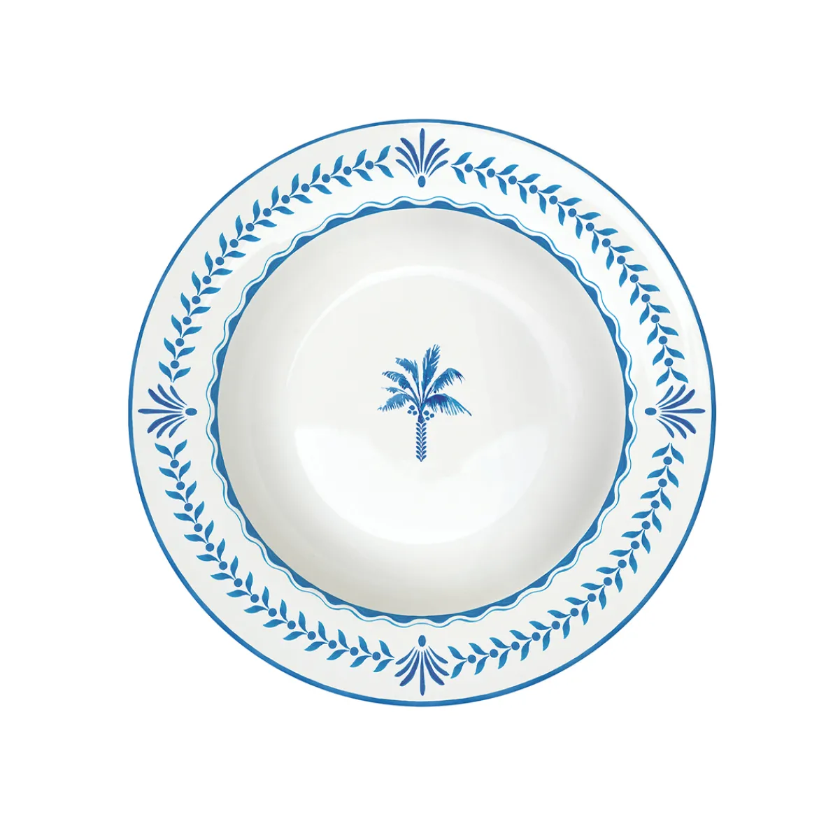 Easy Life Assiette creuse bleue EXOTIC VIBES> Services De Table En Porcelaine|Exotic Vibes