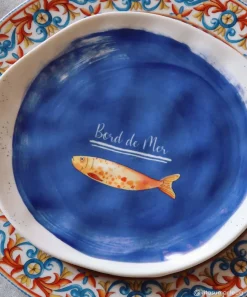 Easy Life Assiette àdessert BORD DE MER – VersBLU> Maritime|Services De Table En Porcelaine​