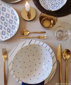 Easy Life Assiette àdessert en porcelaine Ø 21 cm ELEGANCE – VersA> Moderne|Services De Table En Porcelaine​