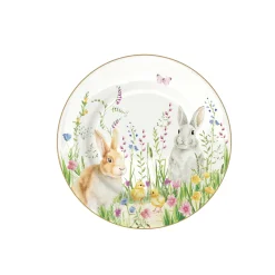 Easy Life Assiette à dessert HAPPY EASTER> Services De Table En Porcelaine​|Happy Easter
