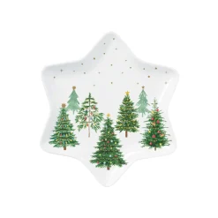 Easy Life Assiette en forme d’étoile FESTIVE TREES> Services De Table En Porcelaine|Festive Trees