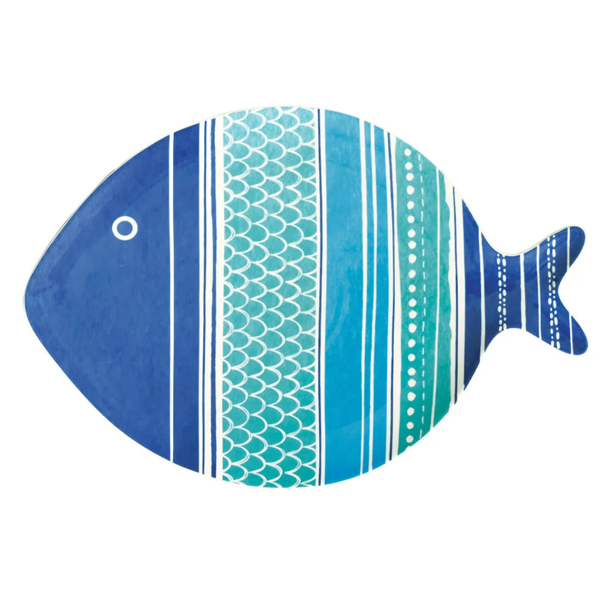Easy Life Assiette en porcelaine de 30x7cm SEA FRIENDS – versColor 1> Services De Table En Porcelaine|Sea Friends