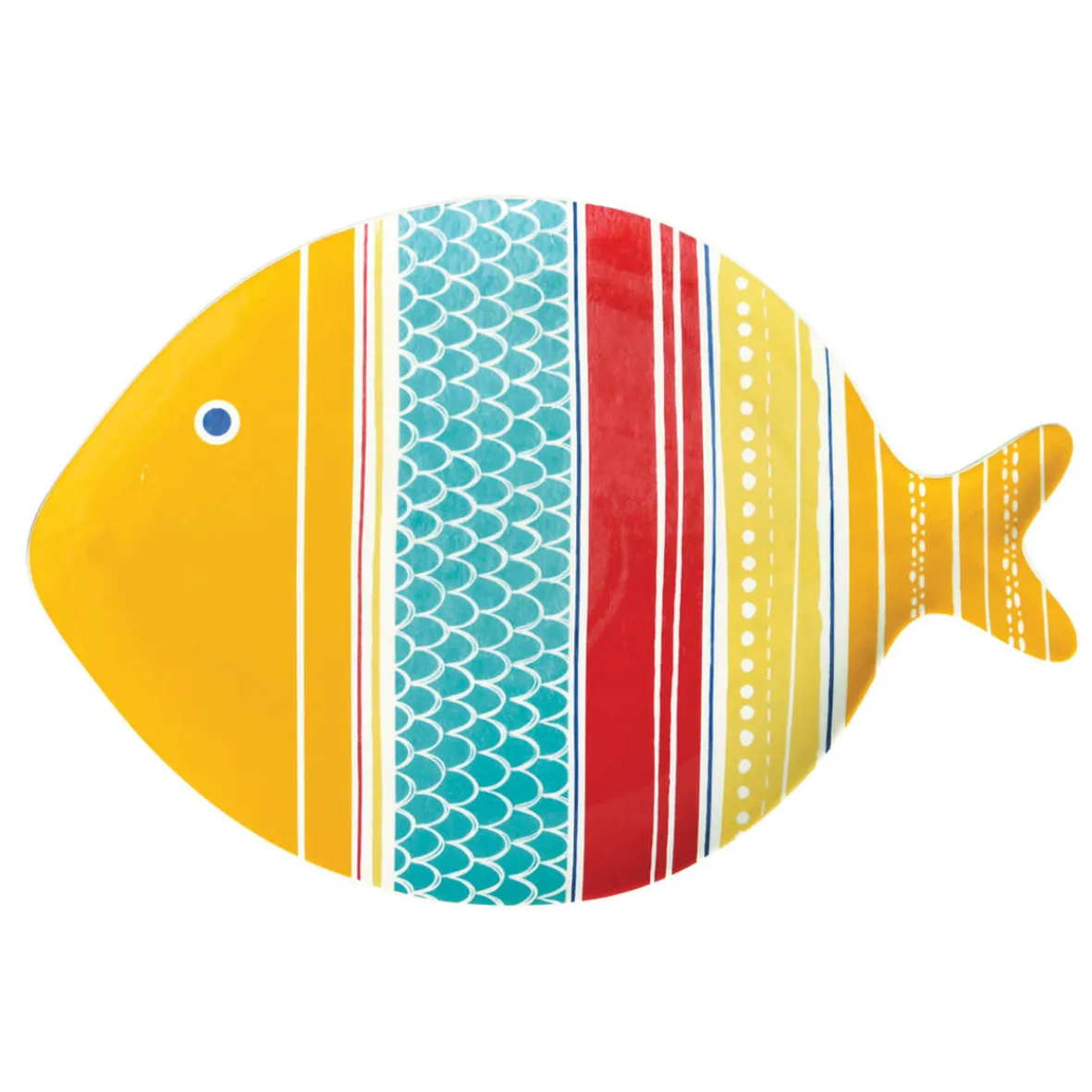 Easy Life Assiette en porcelaine de 30x7cm SEA FRIENDS – versColor 1> Services De Table En Porcelaine|Sea Friends