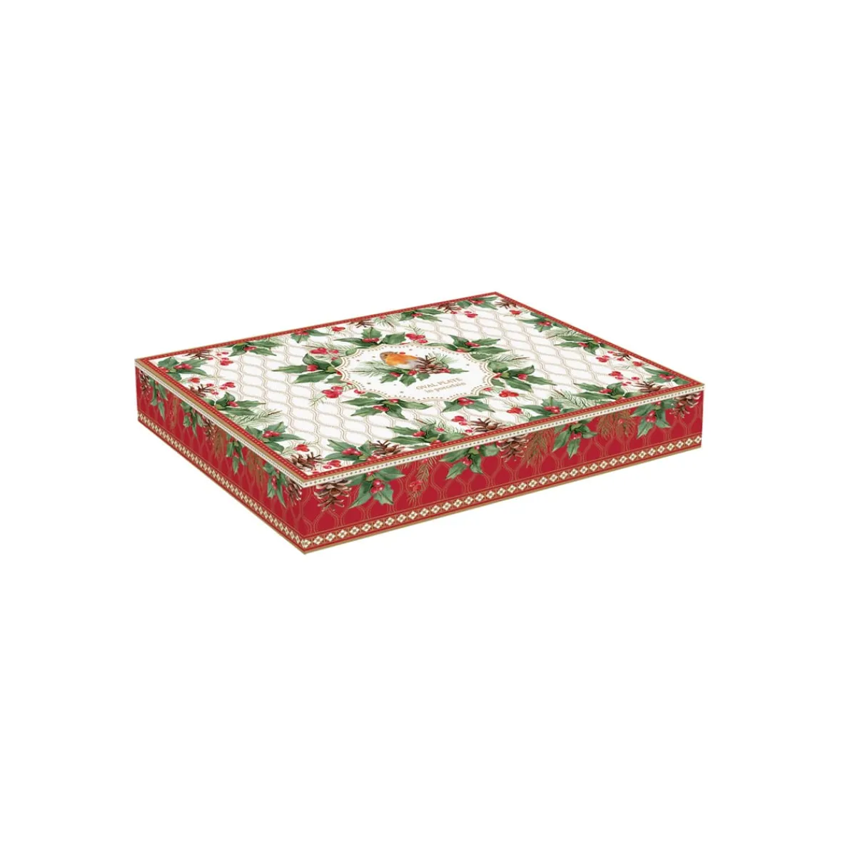Easy Life Assiette ovale gui CHRISTMAS BERRIES> Noël|Services De Table En Porcelaine
