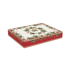 Easy Life Assiette ovale rouge-gorge CHRISTMAS BERRIES> Noël|Services De Table En Porcelaine
