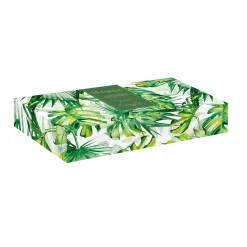 Easy Life Bol feuille en porcelaine 30×13 cm LEAVES WHITE> Moderne|Services De Table En Porcelaine​