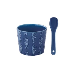 Easy Life Bol à glace avec cuillère – versSEA horse SEA LIFE> Services De Table En Porcelaine|Sea Life