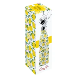 Easy Life Bouteille isotherme de 500 ml dans un coffret cadeau Lemons> Bouteille Isotherme