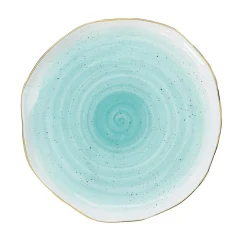 Easy Life Coffret de 6 assiettes en porcelaine Ø16 cm GREEN> Moderne|Services De Table En Porcelaine​