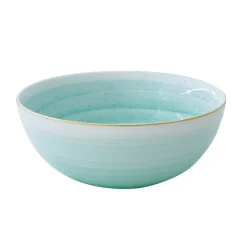 Easy Life Coffret de 2 bols en porcelaine Ø 22 cm GREEN> Moderne|Services De Table En Porcelaine