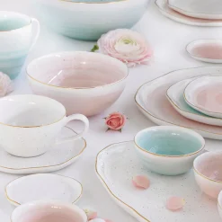Easy Life Coffret de 2 bols en porcelaine Ø 22 cm GREEN> Moderne|Services De Table En Porcelaine​