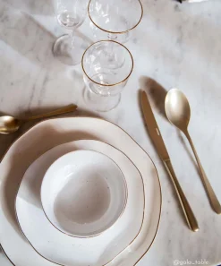 Easy Life Coffret de 6 bols en porcelaine Ø 9,5 cm WHITE> Moderne|Services De Table En Porcelaine​