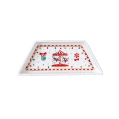 Easy Life Ensemble apéritif avec 3 bols et plateau en bambou de 21×25 cm CHRISTMAS WONDERLAND> Noël|Services De Table En Porcelaine​