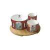Easy Life Ensemble apéritif avec 3 bols ILLUSION> Coffret Cadeau|Services De Table En Porcelaine​