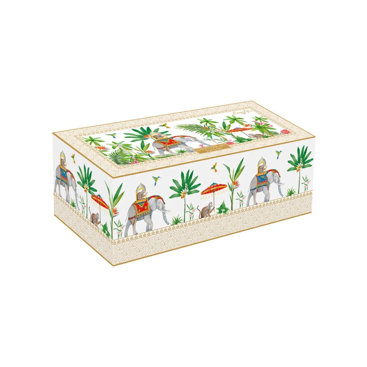 Easy Life Ensemble apéritif avec 4 bols MARAJAH> Ethnique|Services De Table En Porcelaine