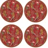 Easy Life Ensemble de 4 assiettes àdessert BENGALA> Ethnique|Services De Table En Porcelaine​