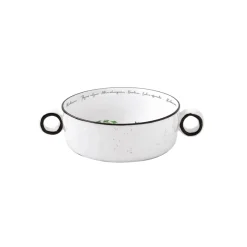 Easy Life Ensemble de 6 bols avec poignées en porcelaine Ø 12 cm HERBARIUM> Quotidienne|Services De Table En Porcelaine