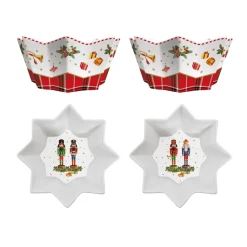 Easy Life Ensemble de 2 Bols Vintage NUTCRACKER> Noël|Services De Table En Porcelaine