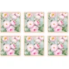 Easy Life Ensemble de 6dessous de verre IN BLOOM> Romantique|Services De Table En Porcelaine​