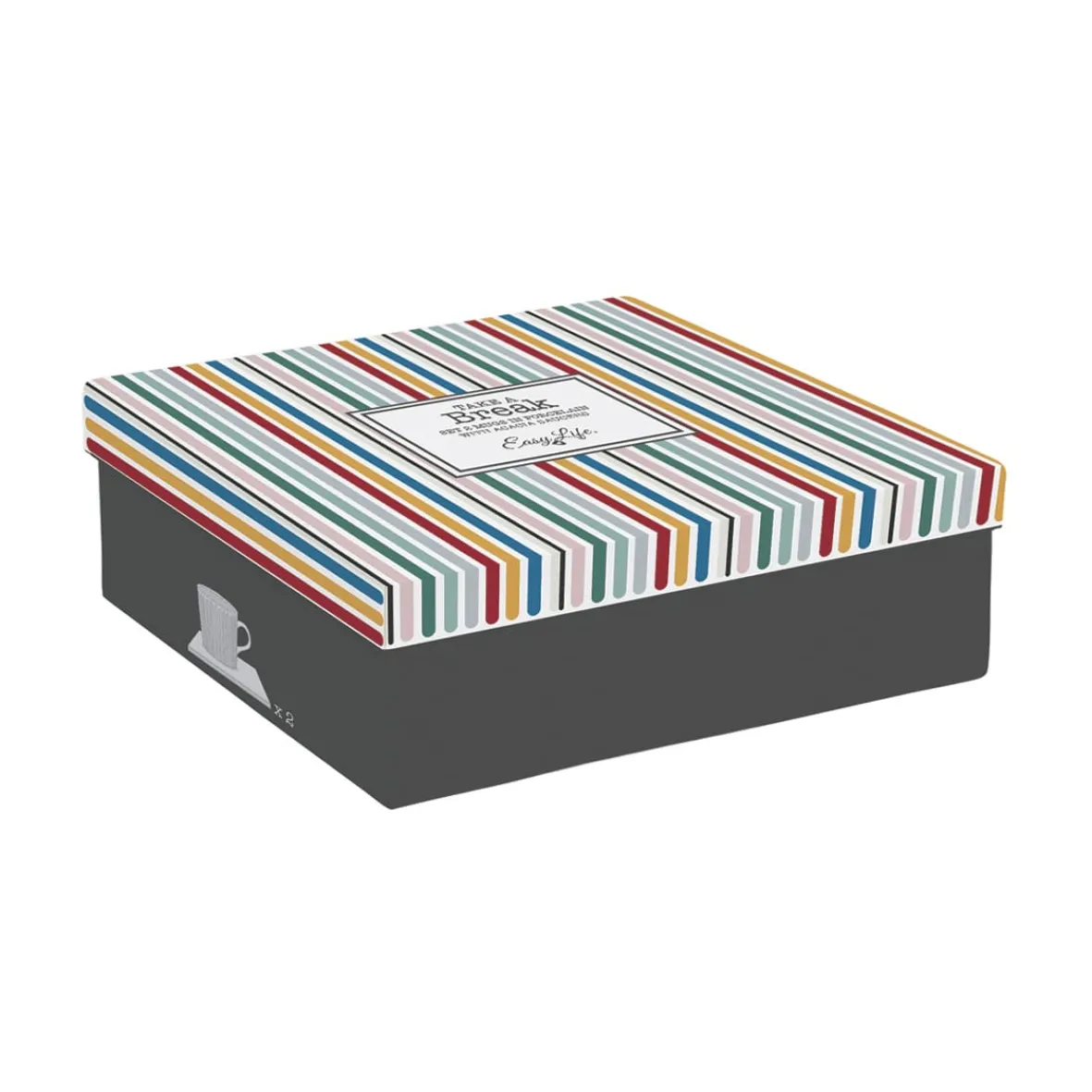Easy Life Ensemble de deux mug en porcellaine TAKE A BREAK ASS4> Quotidienne|Petit Dejeuner