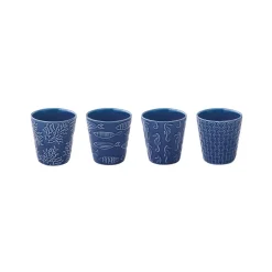 Easy Life Ensemble de 4 gobelets cafe SEA LIFE> Petit Dejeuner|Sea Life