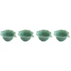 Easy Life Ensemble de 4 mini bols en porcelaine en forme de feuille LEAVES LIGHT GREEN> Moderne|Services De Table En Porcelaine​
