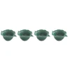 Easy Life Ensemble de 4 mini bols en porcelaine en forme de feuille TROPICAL LEAVES GREEN> Moderne|Services De Table En Porcelaine​
