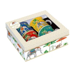 Easy Life Ensemble de 4 mugs MARAJAH> Ethnique|Petit Dejeuner