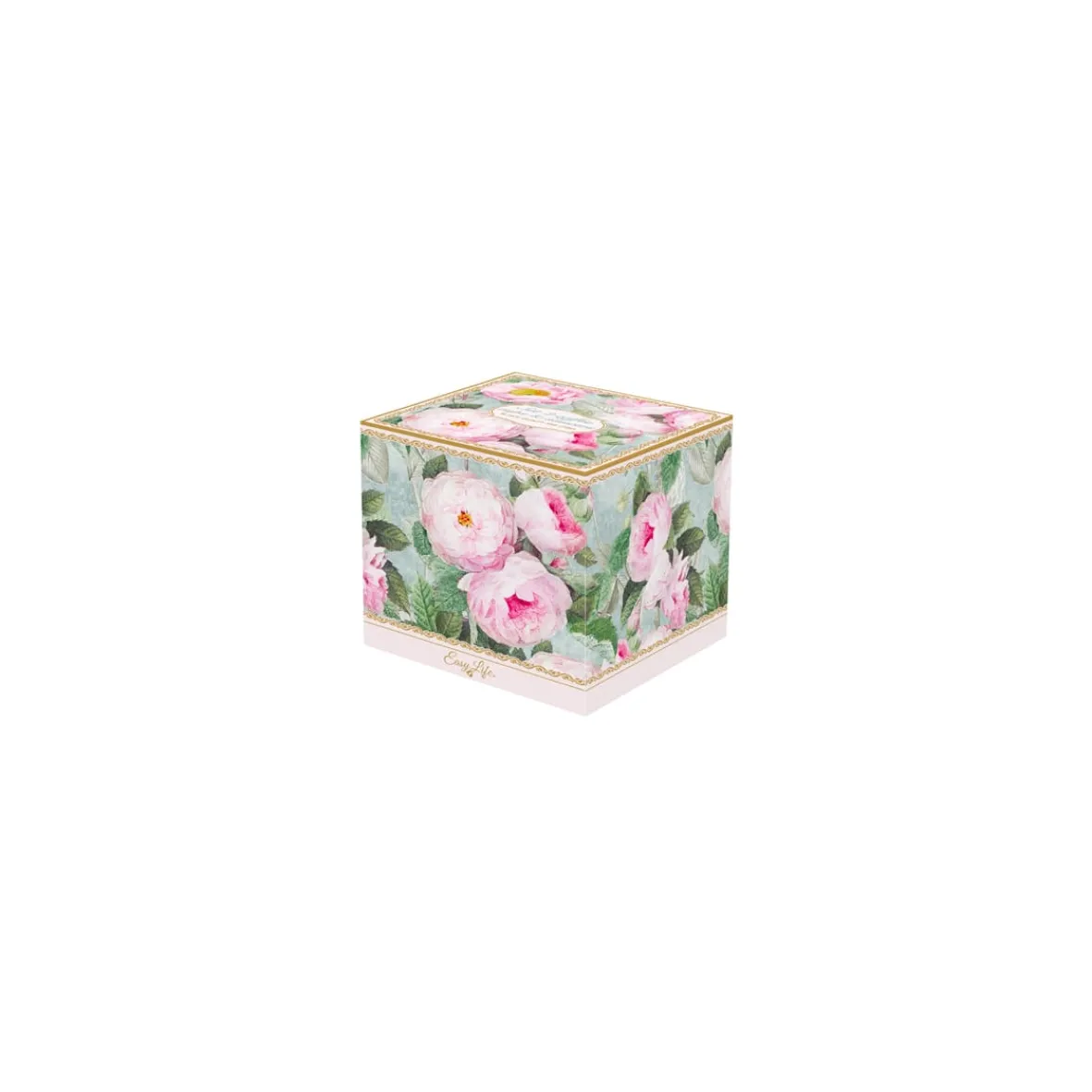 Easy Life Ensemble de 2 petites tasses à café avec soucoupes ROSES IN BLOOM> Romantique|Petit Dejeuner