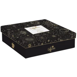 Easy Life Ensemble de 6 petites tasses à espresso de 100 ml avec soucoupes, dans une boîte cadeau CELESTIAL> Coffret Cadeau|Petit Dejeuner