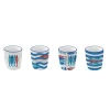 Easy Life Ensemble de 4 petits verres à café SARDINE’S PARTY> Maritime|Petit Dejeuner