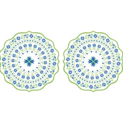 Easy Life Ensemble de 2 sets de table FLOWERS GARDEN> Services De Table En Porcelaine|Flowers Garden