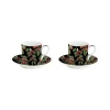 Easy Life Ensemble de 2 tasses à café avec soucoupe ORCHARD> Nature|Petit Dejeuner