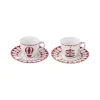 Easy Life Ensemble de 2 tasses à café avec soucoupes CHRISTMAS WONDERLAND> Noël|Petit Dejeuner