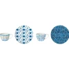 Easy Life Ensemble de 2 tasses à café avec soucoupes SHIBORI> Petit Dejeuner
