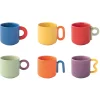 Easy Life Ensemble de 6 tasses à café CREATIVE> Quotidienne|Petit Dejeuner