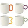 Easy Life Ensemble de 4 tasses CREATIVE> Petit Dejeuner|Creative