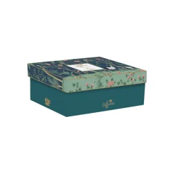 Easy Life Ensemble de 2 tasses de 240 ml avec soucoupes en porcelaine, dans une boîte cadeau MANDALAY> Coffret Cadeau|Petit Dejeuner
