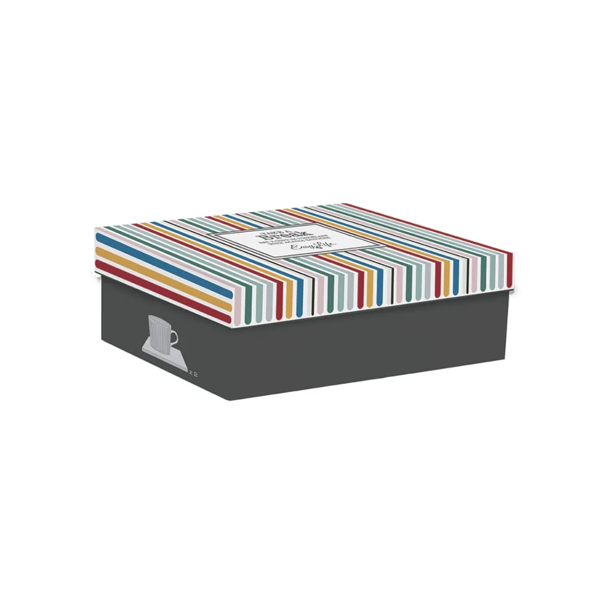 Easy Life Ensemble de 2 tasses en porcellaine TAKE A BREAK ASS3> Quotidienne|Petit Dejeuner