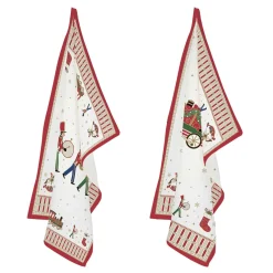 Easy Life Ensemble de 2 torchons POLAR EXPRESS> Noël|Services De Table En Porcelaine​