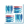 Easy Life Paquet de 20 serviettes SARDINE’S PARTY> Maritime|Services De Table En Porcelaine​
