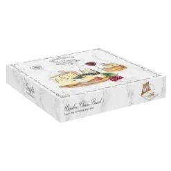 Easy Life Planche à fromage avec plateau en verre et 4 couteaux à fromage LES FROMAGES> Quotidienne|Cuisine