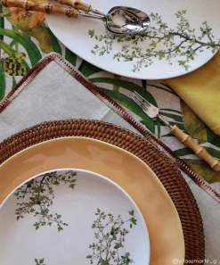 Easy Life Plateau de service en porcelaine, dimensions 36×25 cm NATURA> Nature|Services De Table En Porcelaine​