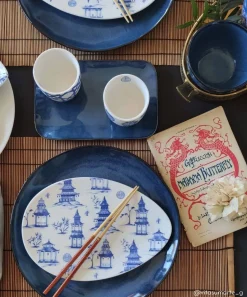 Easy Life Plateau de service PADOGA> Ethnique|Services De Table En Porcelaine​