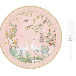 Easy Life Plateau à gâteau JARDIN DE REVES> Nature|Services De Table En Porcelaine