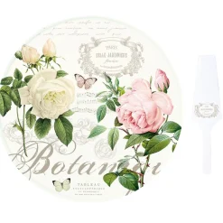 Easy Life Plat à gâteau avec pelle JARDIN BOTANIQUE> Romantique|Services De Table En Porcelaine