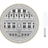 Easy Life Plat à gâteau avec une pelle PALAZZO> Ethnique|Services De Table En Porcelaine​