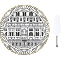 Easy Life Plat à gâteau avec une pelle PALAZZO> Ethnique|Services De Table En Porcelaine