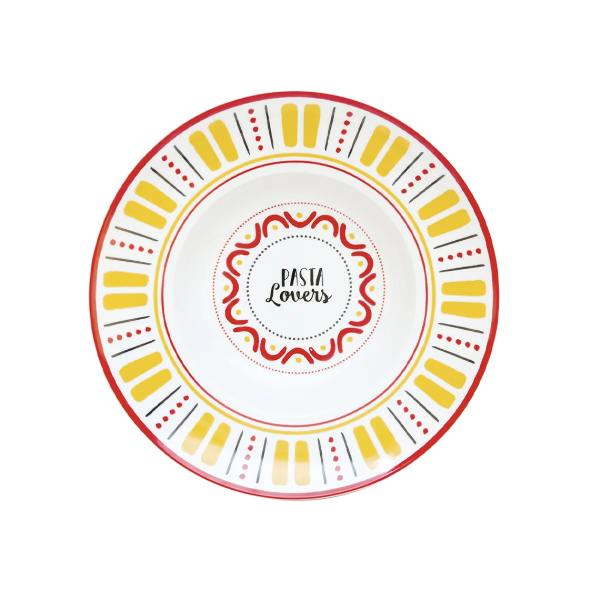 Easy Life Plat à pâtes en porcelaine PASTA & PIZZA LOVERS> Services De Table En Porcelaine|Pizza & Pasta Lovers