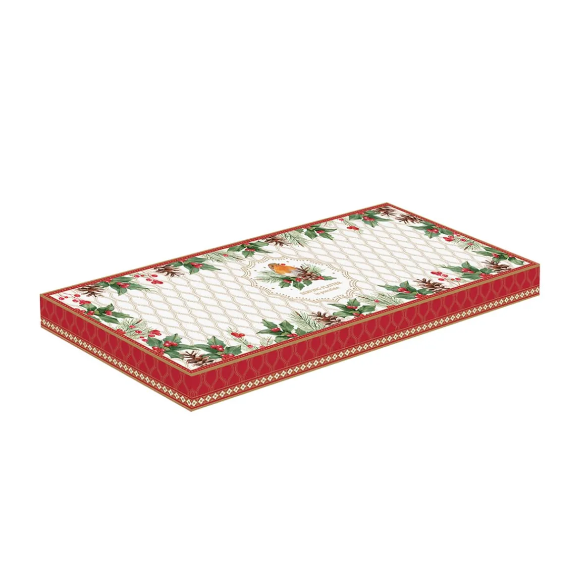 Easy Life Service de plateau rectangulaire CHRISTMAS BERRIES> Noël|Services De Table En Porcelaine